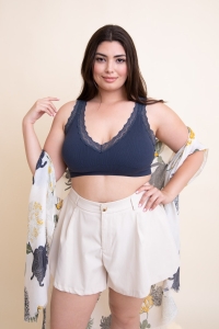 Leto Wholesale - Buy Crochet Seamless Plus Size Bralette In Bulk Qty