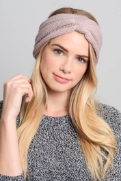 Leto Wholesale Headwraps - Order Fuzzy Pastel Yarn Knit Headwrap